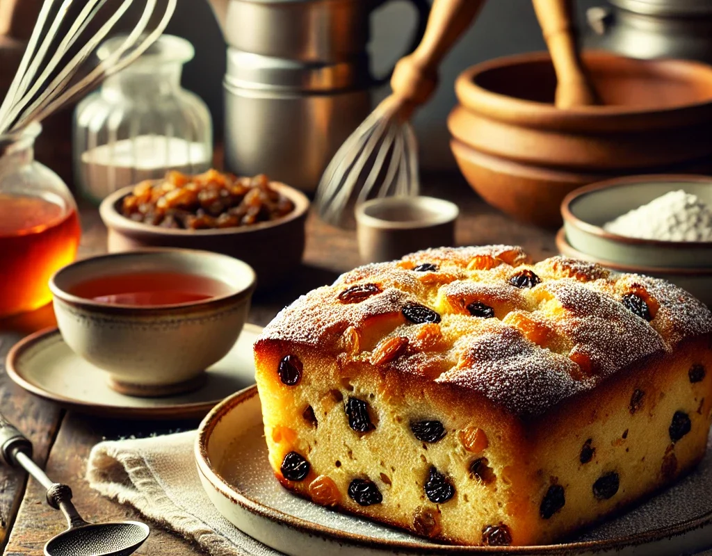 grandma old fashioned bread pudding